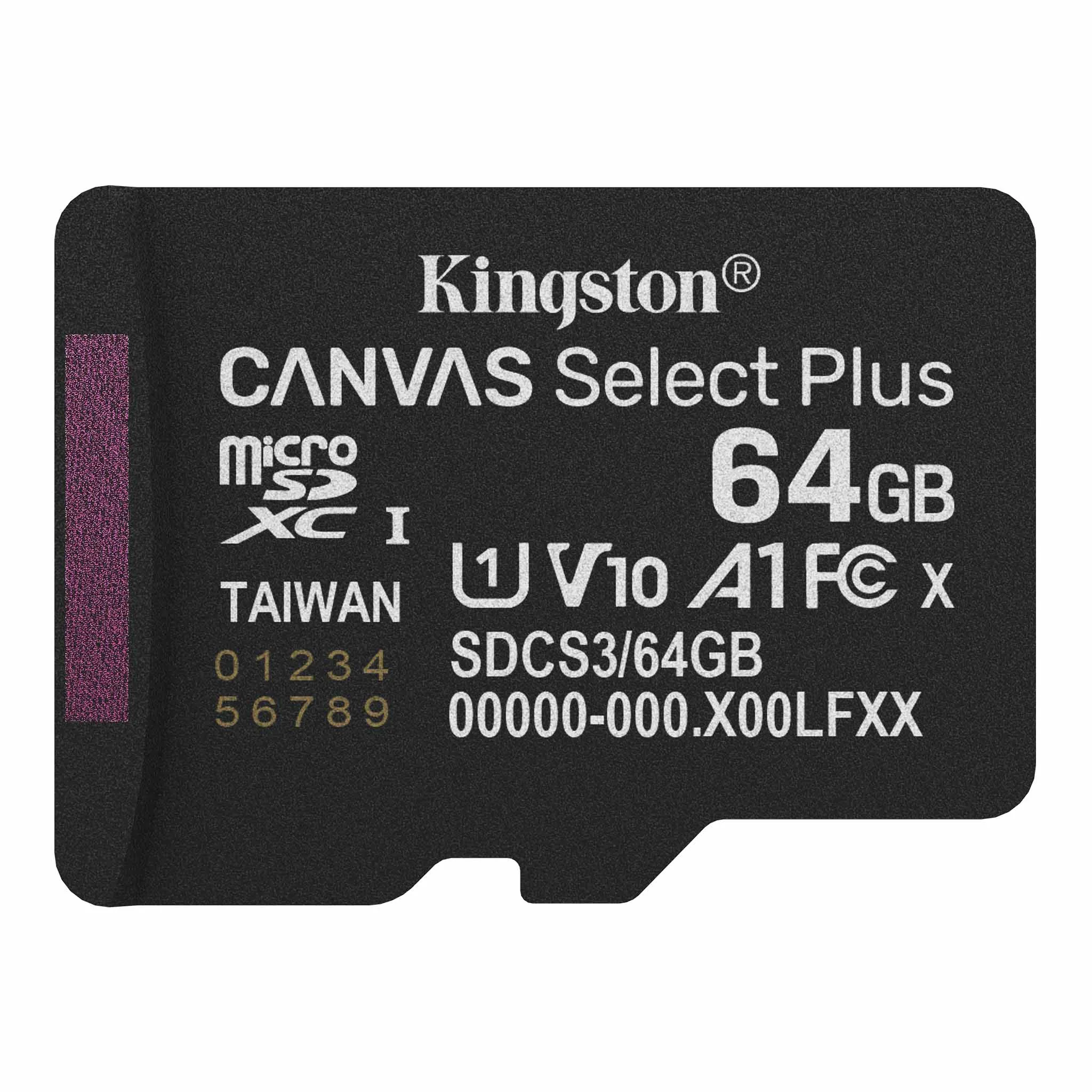 Kingston Micro SD Card 64GB Canvas Select plus Class 10 For CCTV Camera and Smart Phone view 2